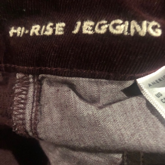 American Eagle Hi Rise Jegging Burgundy Size 4 - Picture 7 of 7